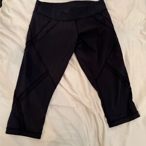 Lulu lemon cropped black legging